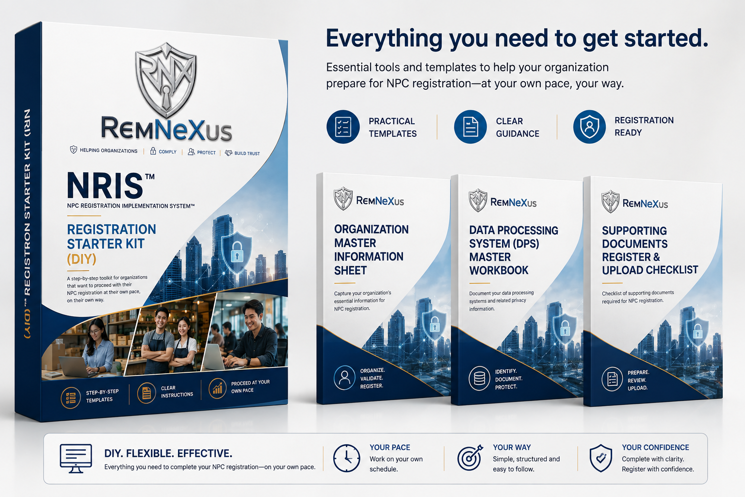 The NRIS Registration Starter Kit: implementation workbook and three professional templates